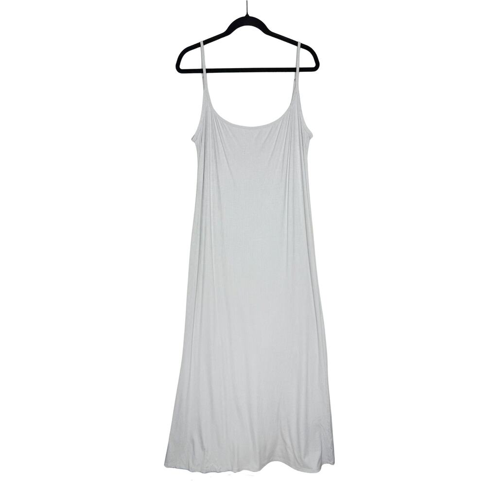 Wild Fable Ribbed Maxi Slip Dress Size XXL Gray Capsule Party Dinner Date Summer